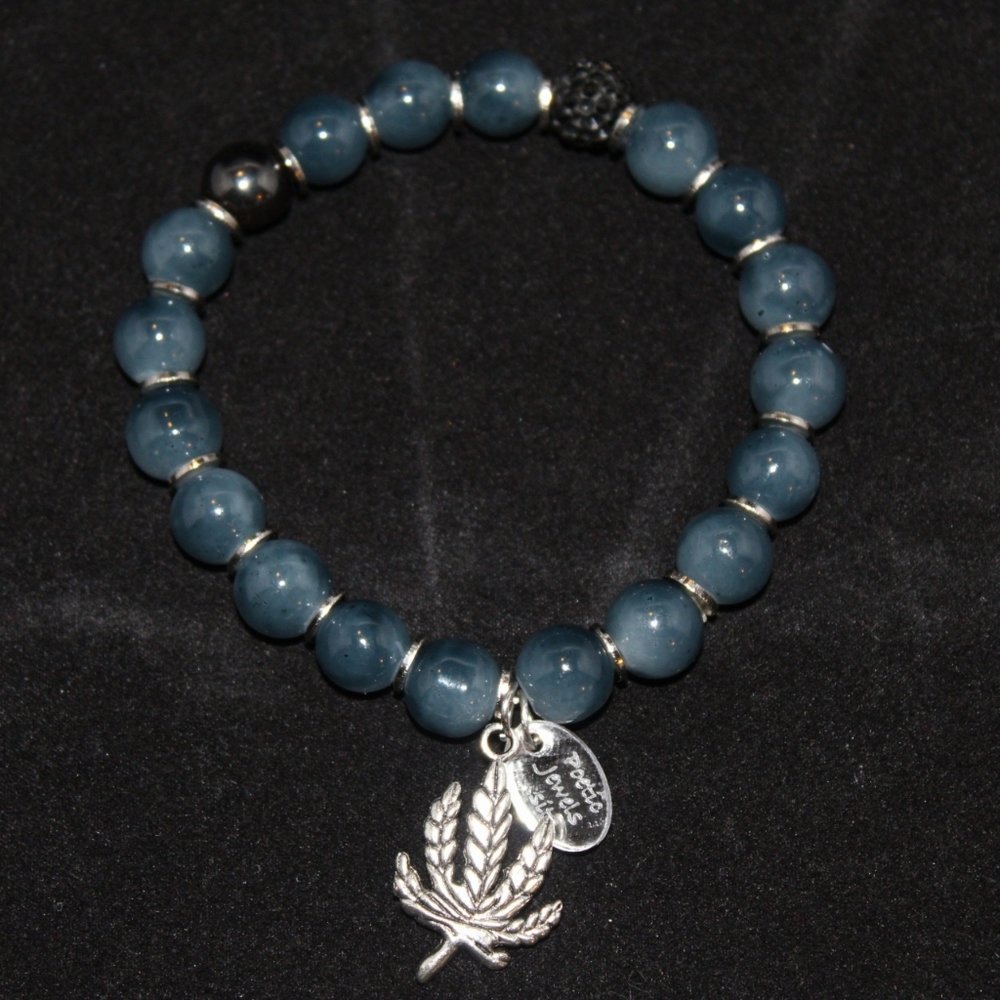 Blue Beaded Bracelet